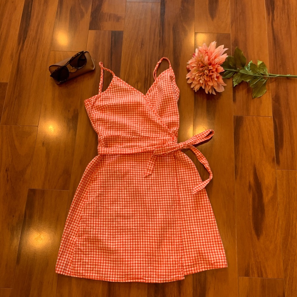 Gingham check sundress